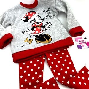 Disney Minnie Mouse Baby Toddler Matching Outfit Set Size 24m Girl Sweater Pants